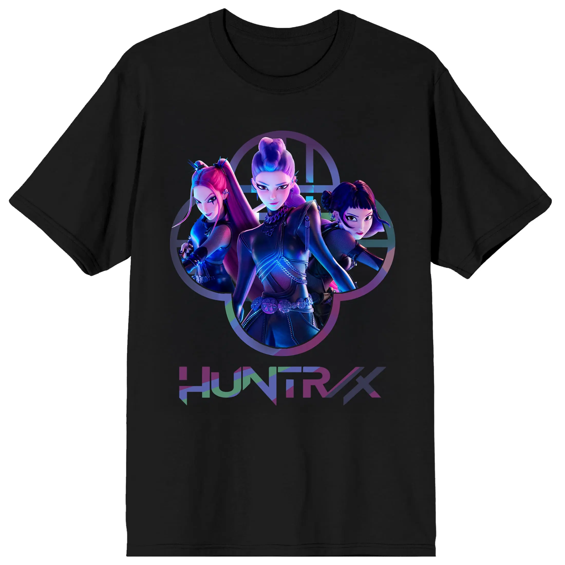 K-Pop Demon Hunters Shirt Men's Huntrix Logo Rumi Mira Zoey Short Sleeve Tee