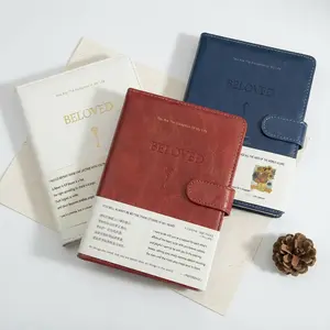 【Valentine’s Day Pick】Love Journal Notebook with Magnetic Closure, Soft PU Leather Couple Diary, Minimal Aesthetic Daily Planner for Students, Romantic Memory Book for Dating, Healing INS Style DIY Gift for Him or Her