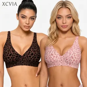 XCVIA Jelly Bras, Wireless Full Coverage Bra Seamless Classic Adjustable T-Shirt Bra for All Day Comfort, Plus Size S-5XL