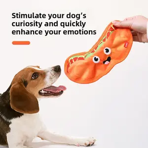 Dog toy that is durable and chew-resistant, self-entertaining, relieves boredom, makes sounds, simulates a hamburger and fries, and is indestructible silicone feeder cats Chirping Flapping Bird Bite Inflatable Balls Set Interactive Bungee