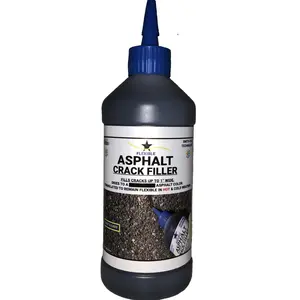 Flexible Asphalt Crack Filler, DIY - No Special Tools Needed, Fill Cracks in Asphalt Driveways and Parking Lots. 16 fl. oz. Bottle.
