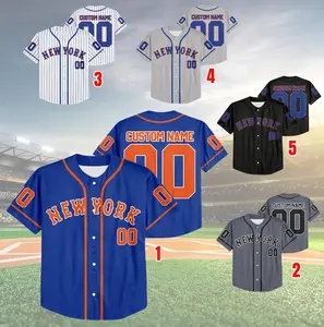 Custom Name & Number New York Baseball Team Jersey, Jersey For Fan, Baseball Lovers
