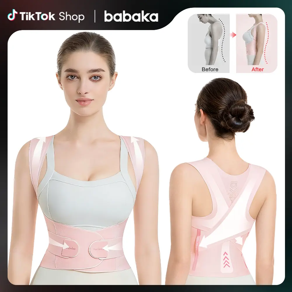 [DealsForYouDays] Babaka Posture Corrector for Women & Men, Invisible Lightweight Back Brace, Adjustable Upper & Lower Back Support, Improve Posture & Shoulder Alignment, Comfort Fit for Daily Wear Under Clothes – Mother’s Day Gift