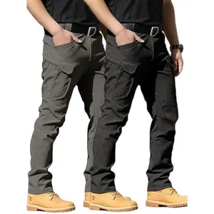 2PackWaterproofRipstopMen'STacticalPants,LightweightOutdoorHikingCargoPantsWithMultiPocketsCasualMenswear