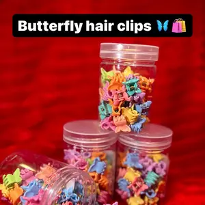Butterfly mini hair clips