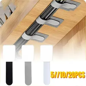 Reusable Cable Organizer with Adjustable Ties, 10 to 200 Count Cord Management Solution, Wall Adhesive for Desktop Setup, Desk Accessories