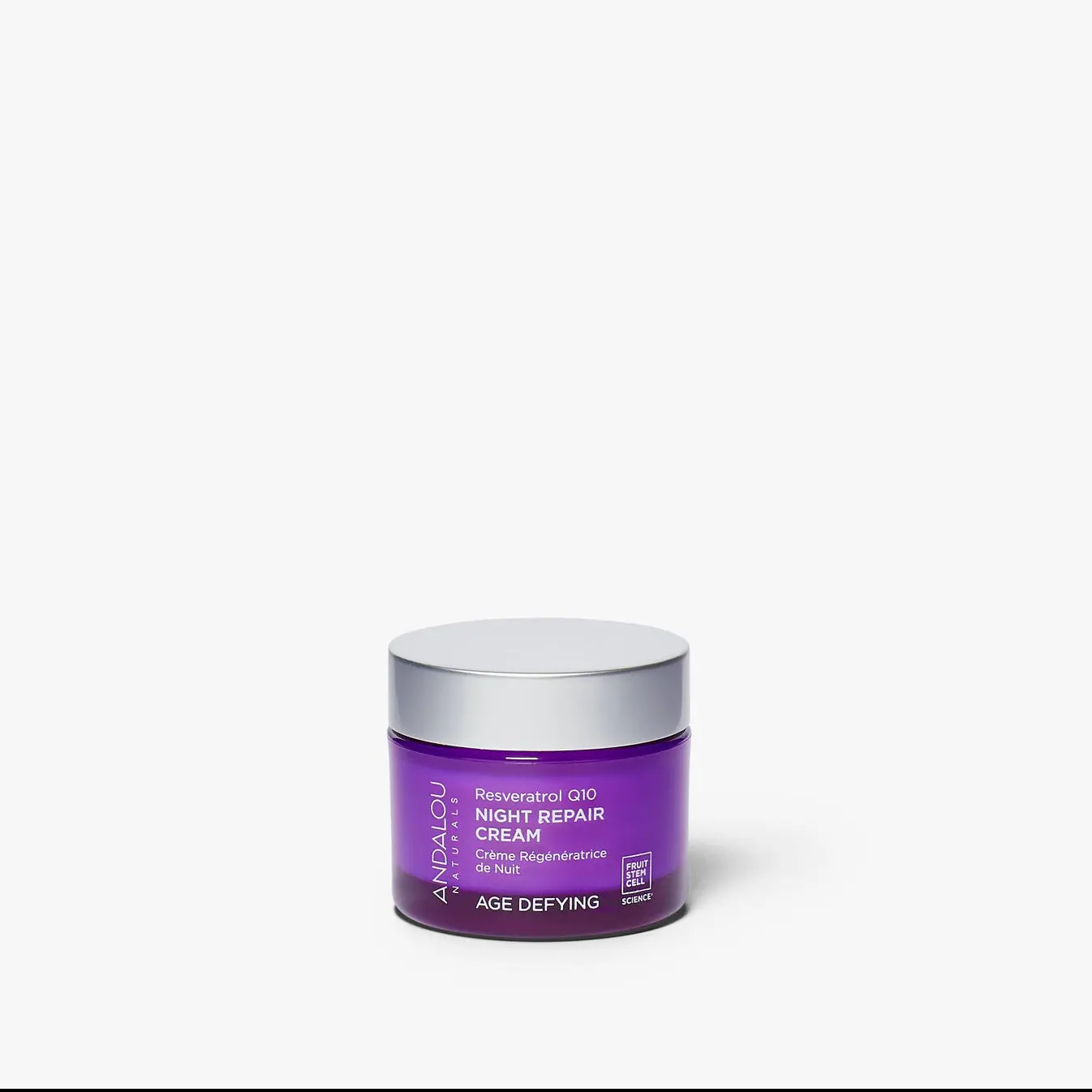 Andalou Naturals Age Defying Resveratrol Q10 Night Repair Cream 1.7 oz - Rich Luxurious Overnight Cream with Super Antioxidants for Rejuvenated Complexion