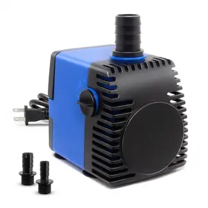 Aqua Dream Submersible Water Pump - 530 GPH Adjustable High-Lift Easy-Clean Pump with 6-ft Plug, 1/2, 3/4, 3/5 ID Tubing Adapters for Fountains, Ponds