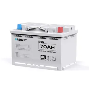 Renogy 12V 70Ah AGM Battery with 720 CCA and 120RC, Reliable H6 Group 48 Start Stop Automotive Power for Cars, SUVs, Trucks and Marine
