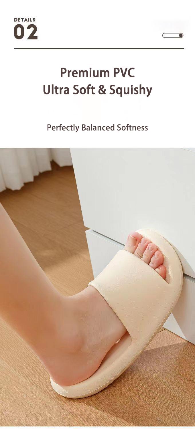 Cloud Cushion EVA Slide Sandals | Non-Slip Thick Sole Slippers for Indoor, Bathroom & Home