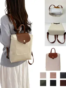 Vintage Oxford Fabric Multi-Use Backpack, 24x29x10cm, Lightweight 0.28kg, Crossbody & Handheld, Fits Phone & Essentials, Ideal for Commuting & Travel