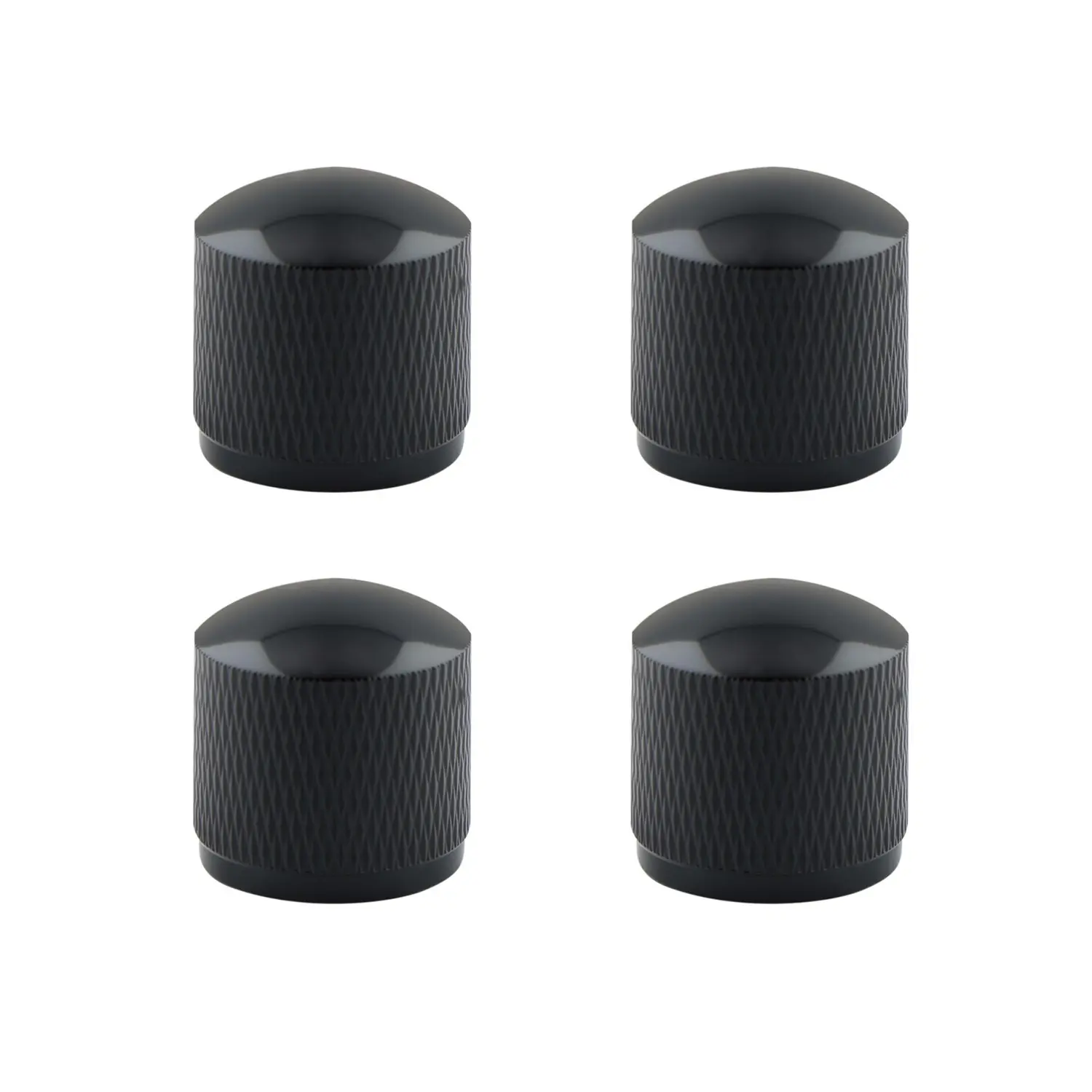 4pcs Metal Dome Round Top KnobsGuitar Speed Control Knobs VolumeTone Knobs