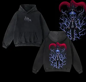 Sung Jin Woo x Igris - Solo Leveling Hoodie, Anime Hoodie Oversize, Anime Manga, Anime Streetwear, Manhwa Merch, Graphic Hoodies, Menswear, Men Women