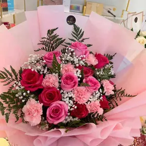 98 Fresh Pink Flower Bouquet