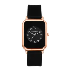 OIDEA Women's Square Dial Analog Watch - Silicone Strap, Arabic Numerals, Fashionable Square Dial Wristwatch, Casual Trendy Watches for Women, Business Christmas Gift summerwins,summerwins