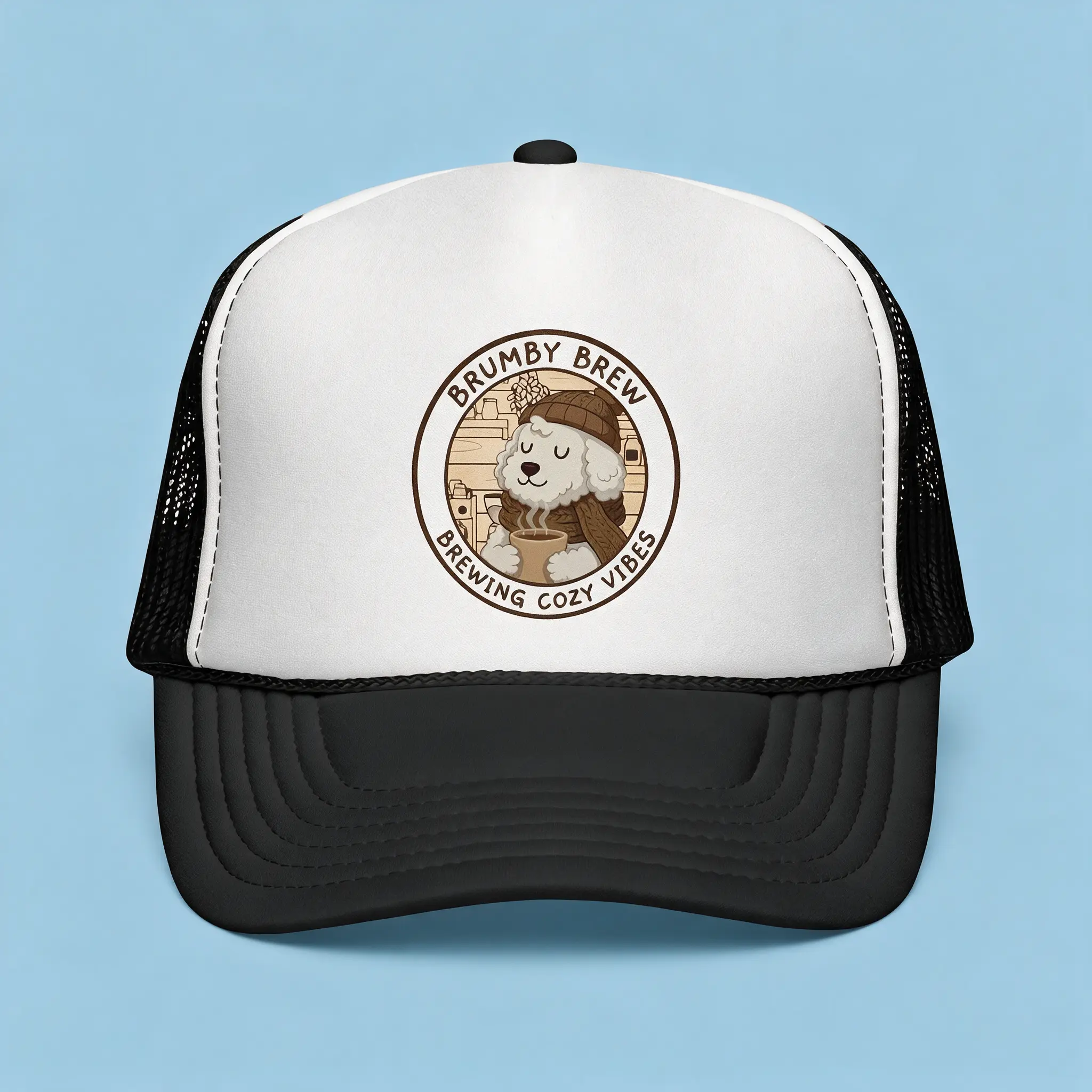 Brumby Brew Logo Trucker Hat, Adjustable Cap, Stylish Trucker Hats for Daily Wear