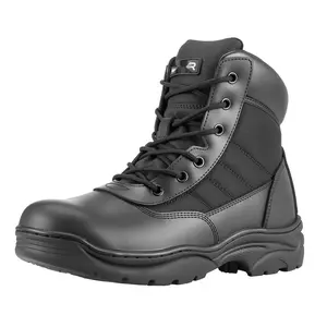 Men's Military Tactical Boots, 6-Inch Lightweight Breathable Ankle Boots For Outdoor Hiking, Work And Patrol, US Size 9.5, Rugged Military-Style Footwear With Durable Rubber Sole And Quick-Drying Mesh Upper