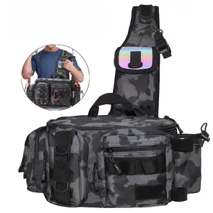 1 pc fishing gear backpack Fishing Tackle Organizer Lightweight and durable, multiple compartments, adjustable straps, suitable for freshwater, saltwater fishing adventures
