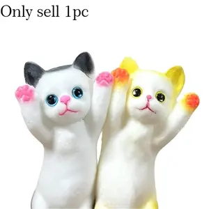 Cute Cat Shape Stress Relief Toy, Soft Plush Stretchable Fidget Toy, Anxiety Relief Gift for Kids, Office Learning Relaxation Tool, Kawaii Squishies