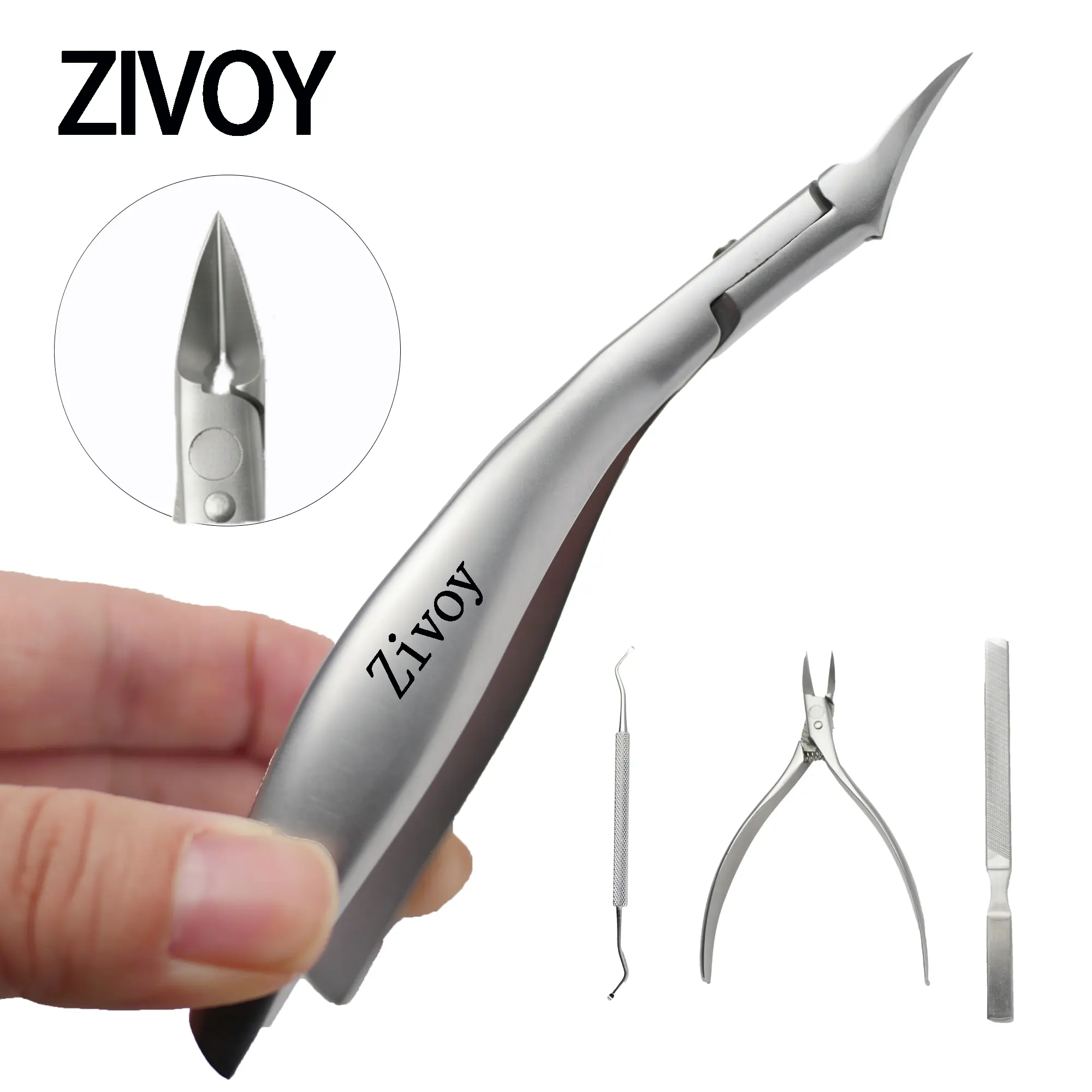 Zivoy Professional Ingrown Nail Scissors – Swan-Inspired Design, Ultra-Sharp Eagle-Beak Stainless Steel Nail Groove Pliers, Pedicure Tool for Embedded Nails