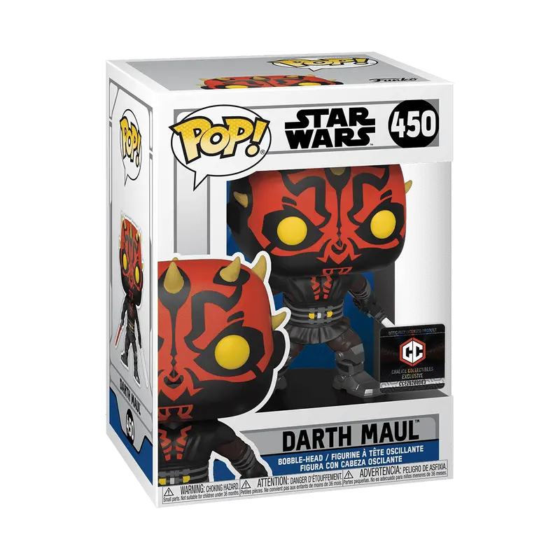 Funko Pop! Star Wars - Darth Maul w/Saber (Chalice Collectibles) #450 Exclusive Collectible Pop Vinyl Figure