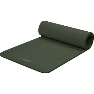 Solana Yoga Mat 1/2" Thick W/Nylon Strap for Men & Women - Non Slip Exercise Mat for Yoga, Pilates, Stretching, Floor & Fitness Workouts