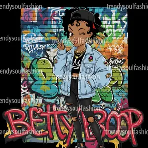 10-Inch Black Betty Graffiti-Style DTF Transfer, Vibrant Hot Peel Transfer for Crafts 10-Inch Black Betty Graffiti-Style DTF Transfer, Vibrant Hot Peel Transfer for Crafts