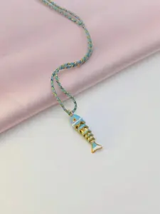 Low Allergenic Waterproof Rope Chain, Adjustable Animal Fish Pendant, Durable Jewelry, Suitable for All Skin Types, Perfect Gift for Any Occasion