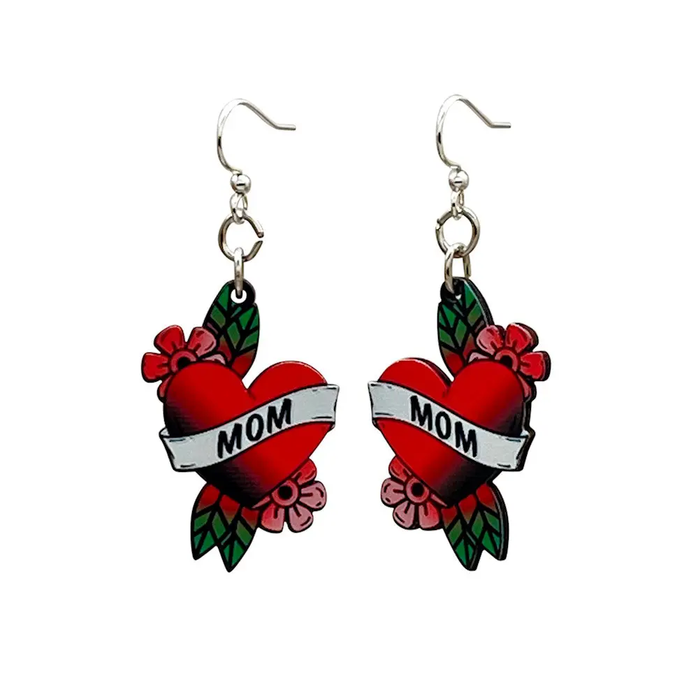 Mom Tattoo Earrings #1616