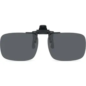 Polarized Clip On Flip Up Sunglasses Over Prescription Glasses for Women and Men
