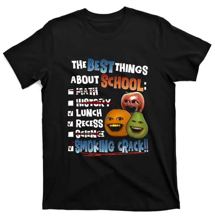Annoying Orange Crack Shirt The Best Things About School