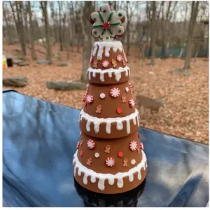Clay Pot Gingerbread Tree