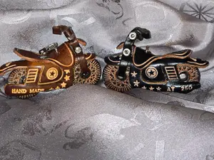 Handmade Leather Motorcycle Key Chain