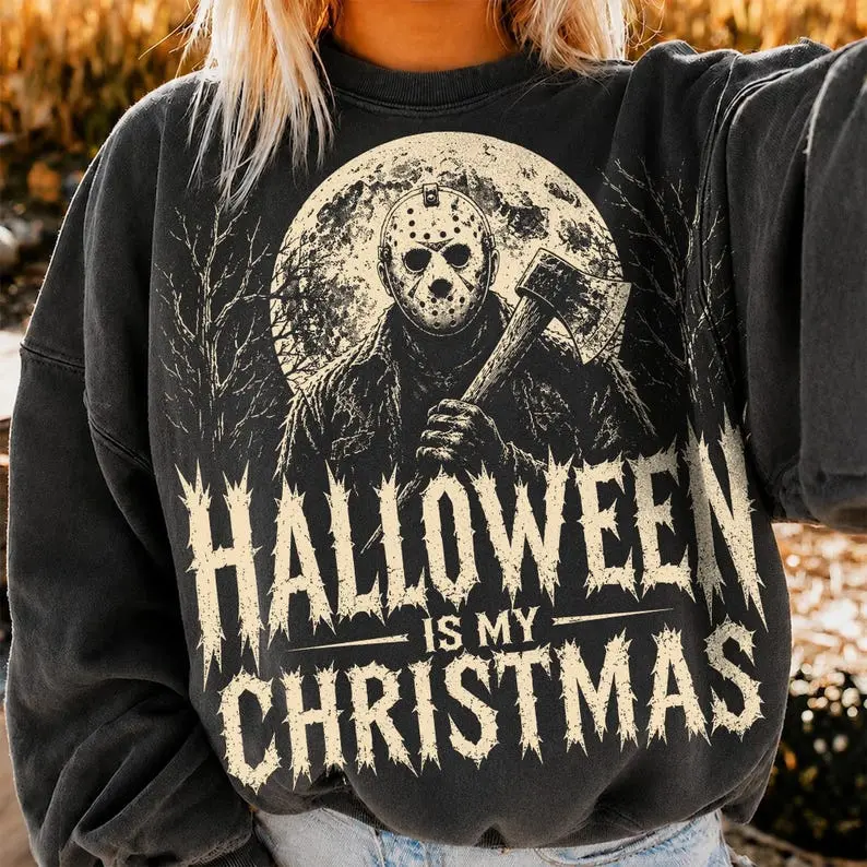 friday the 13th Sweatshirt, Horror movies Sweatshirt, Viral Sweatshirt, Graphic Tee Sweatshirt, Trendy Spooky Vibes