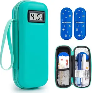 Insulin Cooler Travel Case with Temperature Display - Refrigerated  Cooler Travel Case Diabetic Travel Case