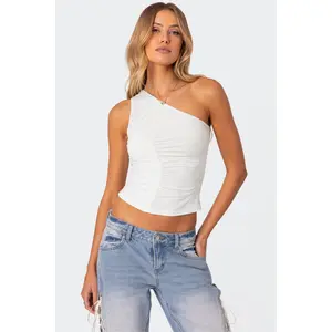 Ivy Ruched One Shoulder Top