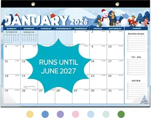 Desk Calendar 2026-2027, 18 Months Calendar Runs from January 2026 to June 2027 - Large 17" x 12" Desktop/Wall Monthly Calendar for  School, or Office