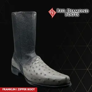 Red Diamond Franklin Boot Original Ostrich Gray