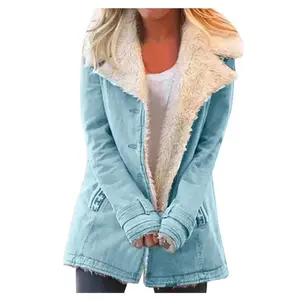 Long Sleeve Fleece Warm Cotton Jacket Women