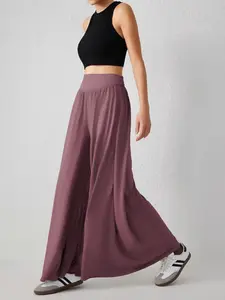 New Summer Autumn Loose Dance Pants, Drapey Casual Solid Pants, Women High Waist Wide Leg Pants, Comfortable and Stylish