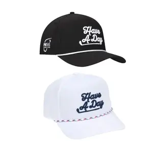 Breezy Golf "Have A Day" Rope Hat | Black WM Phoenix Open Edition + Limited Summer Rope Hat | Premium Adjustable Golf Bundle 2
