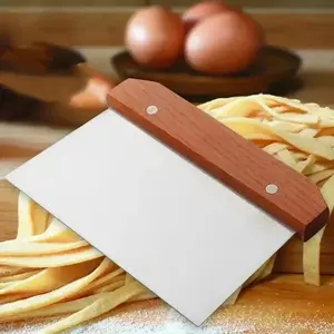 Pasty Cutters Noodle Knife Cake Scraper Stainless Steel with Scale Baking Cake Cooking Dough Scraper Baking Accessories Kitchen Cooking Accessories