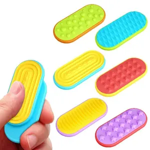 New Sensory Fidget Silicone Textured Magnetic Sensory Slider for Anxiety Relief and Stress Reduction Toy