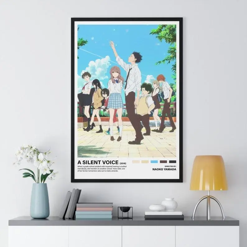 [SALE UP TO 50% - UNFRAMED] A Silent Voice Poster, Anime Posters, Anime Wall Decor