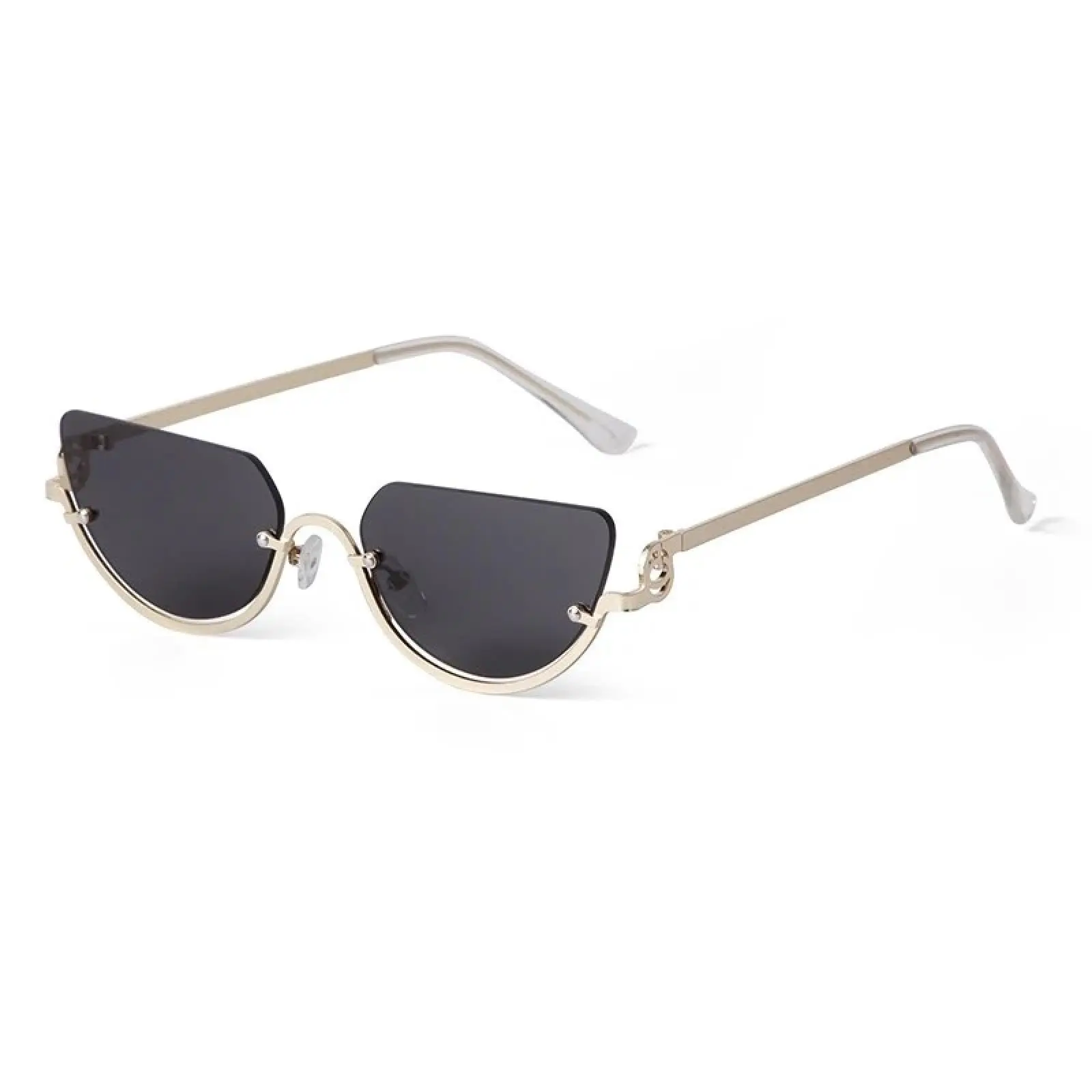Retro Half-Frame Cat Eye Sunglasses for Women, 2025 Trendy 