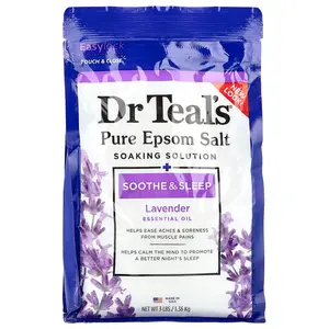 Dr. Teal's Pure Epsom Salt Soaking Solution, Lavender, 3 lbs (1.36 kg)