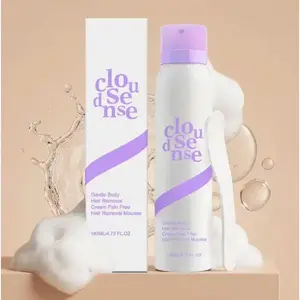 Bikini Pain-Free Hair Removal Mousse for SensitiveSkin, Hypoallergenic Formula-Gentle & Fast-ActingDepilatory with Citrus Scent, Aloe & HyaluronicAcid for Soothing Care, Suitable for Men &Women