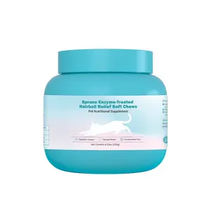 Cat Hairball Support Crunchy & Creamy Chews, Hairball Remedy Treats, Cat Furball Treatment, Supports Skin & Coat, Vitamins for Digestion, Chicken