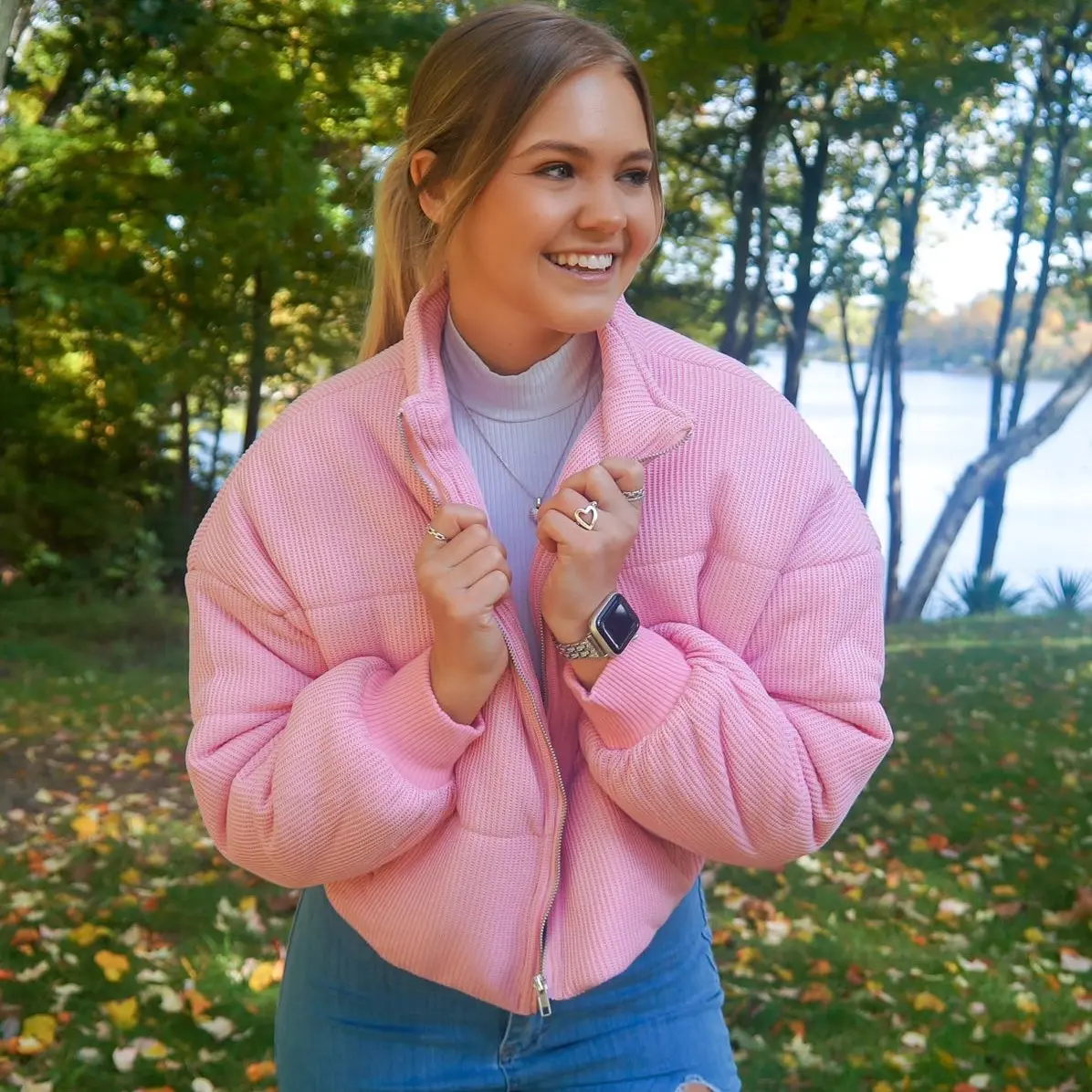 Knit Puffer Jacket