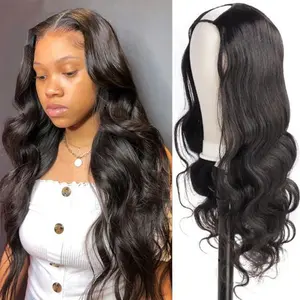 Human Hair U Part Wig, Forever Glueless Body Wave Style, 150 Density, 14inch-20inch, 130g-165g±2g, Can Be Tailored